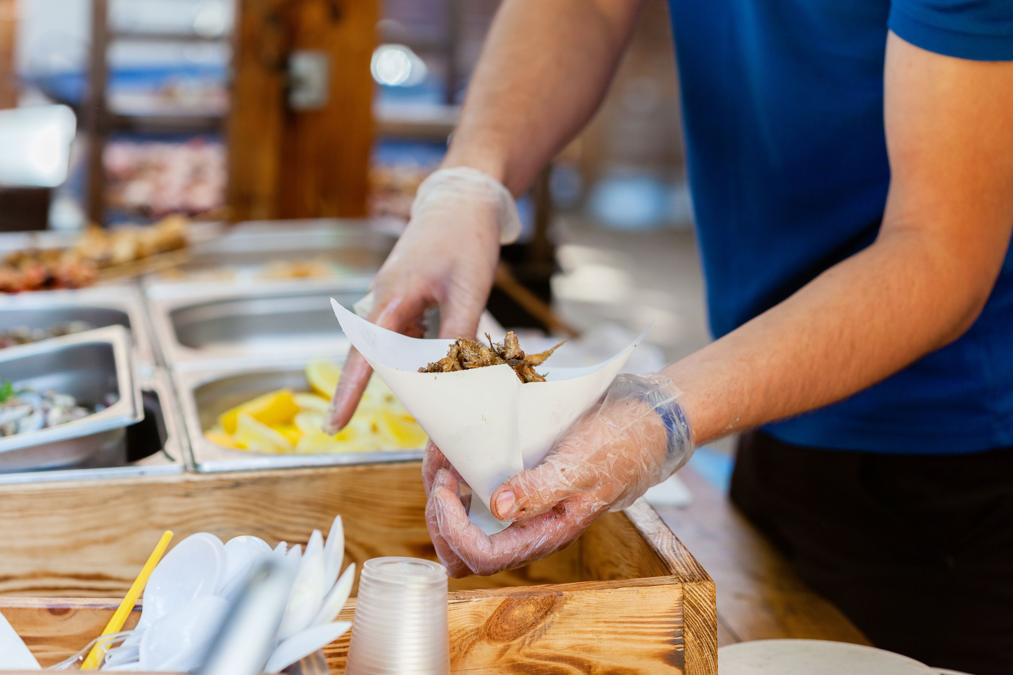 Food preparation process in a hospitality operation